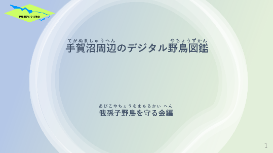 手賀沼周辺のデジタル野鳥図鑑